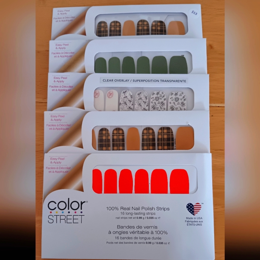Color Street 100% Real Nail Polish Strips NWT